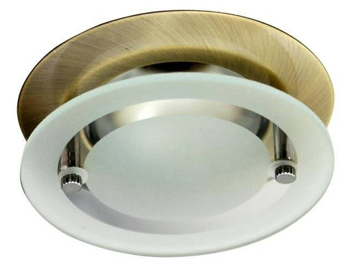 Gold fixed ceiling luminaire with glass OZS-07 2277440