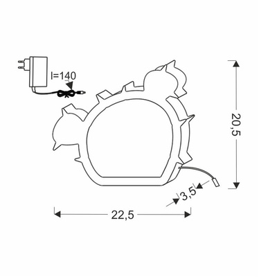 CACTUS KLEINE TISCHLAMPE FÜR KINDER LED IQ KIDS GRÜN