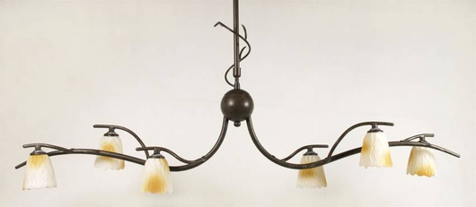 Plafonnier Candellux 36-84838 Mikado plafond 6*40W G9 patine