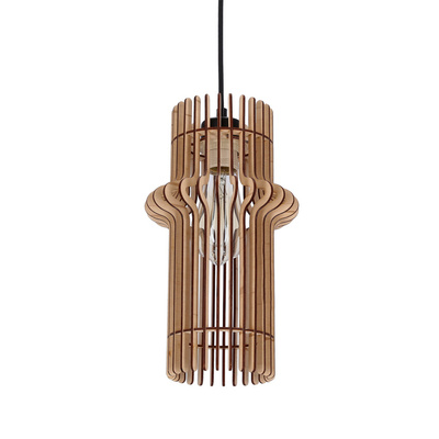 Eco 4 hanging lamp 1x40 e27 Wooden lampshade