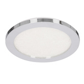 Plafon do łazienki PIXEL minimalistyczny – srebrny chromowany 22,5 cm - okrągły plafon LED z funkcją ściemniania 3000K 12W IP441