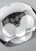 GEMO OVERHANG 30 3X40W G9 VERRE CHROME