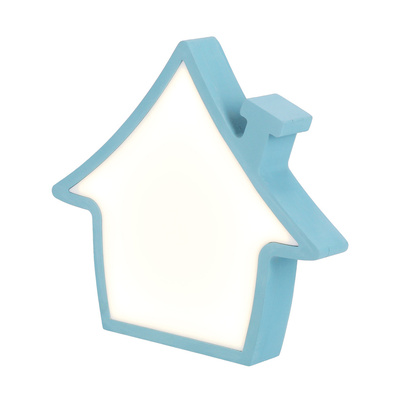 HOUSE LED TABLE LAMP FOR CHILDREN IQ KIDS BLUE