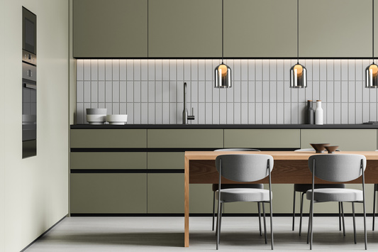 Pendant lamp KLEA glass with graphite and milky shade modern lamp over dining table for living room G9 LED