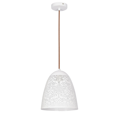 Hanging ceiling lamp 1X60W E27 openwork white BENE 31-70340