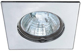 Candellux fixed chrome square ceiling luminaire