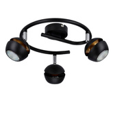 Boni Spirale 3x3w gu10 LED schwarz