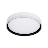 Florida ceiling lamp white + black plafond 24w led 39 cm white shade