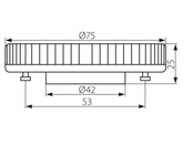 GX53 Candellux 3318871 ampoule fluorescente à économie d'énergie