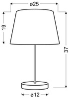 Lampă de masă portocalie Pablo 41-34106