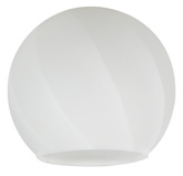 Applique simple chrome avec abat-jour en verre blanc Raul Candellux 21-72191