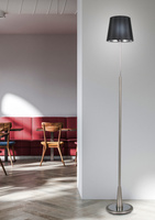 Satin/black floor lamp Milonga 51-53619
