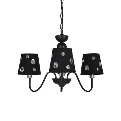 Schwarze Kronleuchter-Hängelampe 3xE14 Batley Ledea 50203105