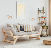 Wall lamp sconce 1X40W E14 white/gold OSLO 91-61799