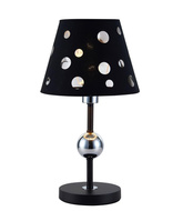 Black table lamp with holes Batley Ledea 50501107