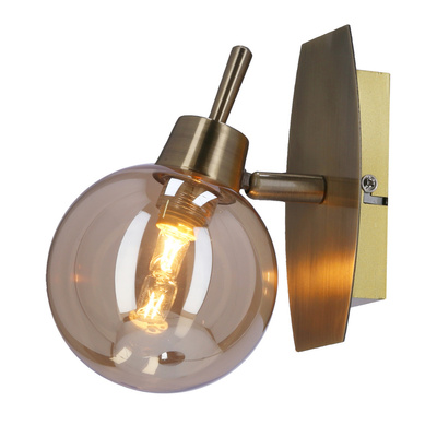 Llamp patina wall lamp 1x40w g9 with amber shade