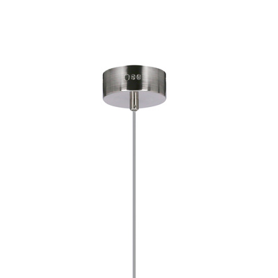 Hanging lamp FIUGGI blue with long glass shade modern LED lamp over table and for living room