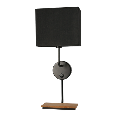 Keto black wall lamp 1x40w e14 Lampshade with switch