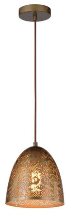Hanging ceiling lamp candellux sphinx 31-43306 cone e27 openwork patina