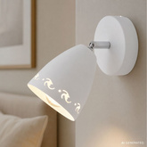 Lampa de perete candellux coty 91-67111 e14 alb mat