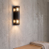 Wall lamp black metal 2x10W G9 Emu Candellux 91-81360