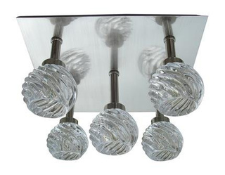 Ceiling lamp plafond 5x40W G9 satin crystal Gira Candellux 95-23219