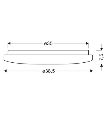 Plafoniera LED albă 38.5cm luminozitate culoare variabilă + telecomandă Calipso 13-75093