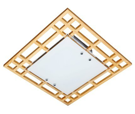 Plafoniera Candellux 10-39562 Plafoniera Natura 2X60W E27 42X42X10,5 galben
