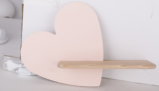 Kinkiet LED 5W lampka dziecka półka serce różowe Heart Candellux 21-84569
