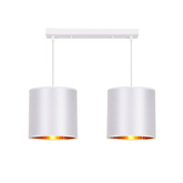 Lampa suspendata banda alba 2xE27 Atlanta 32-00644