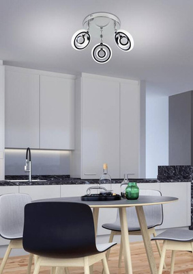 Plafonnier plafond 3X6W LED chrome 3000K CELT 98-62024