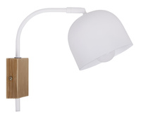 Applique murale blanche 40W E27 réglable Rupi Candellux 21-75482