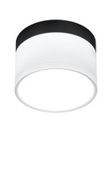 Ceiling lamp black and white LED 9W 4000K Tuba Candellux 2273631