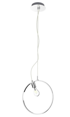 Lampa suspendata APETI SKIROS 1xE27 + LED 12W crom