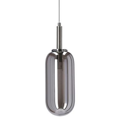 Fiuggi Ledea 50133214 Lampa suspendata LED din sticla argintie 6W