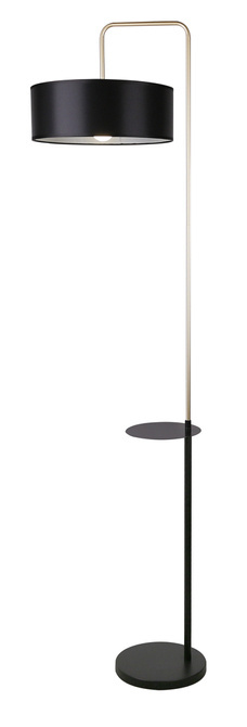 Floor lamp black gold 1xE27 Impact 51-00026