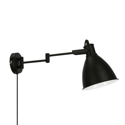 Black adjustable wall lamp 1xE27 Espera 21-85238