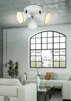 Plafonnier noir et blanc réglable plafond 3x40W Zumba Candellux 98-72160