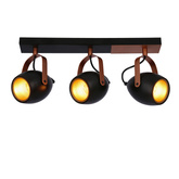 Spot orientable noir et cuivre E14 3x40W Anica 93-82589