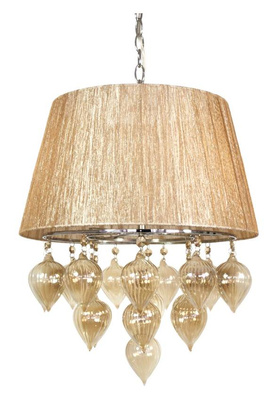Suspension grise et beige sur chaîne Elissa Candellux 33-04567