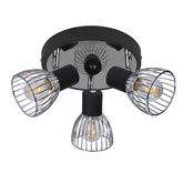 Lampa Candellux 98-61546 plafon E14 czarny chrom