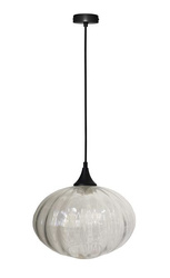 Lampa suspendata neagra/transparenta 265mm Exeter Ledea 50101277