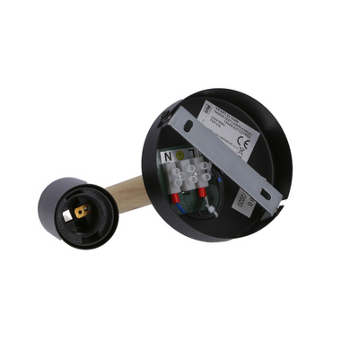 Applique simple noir + bois Izzy 21-75406