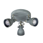 Deckenleuchte plafond 3X40W GU10 grau matt Esche 98-64325