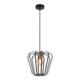 Lampa wisząca czarna metalowa loft 40W E27 Jonas 31-78483