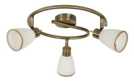 Ceiling lamp spiral patina 3xG9 Regent 98-06844