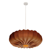 CAFÉE lampă suspendată 66cm albă 1x40W E27 abajur moka