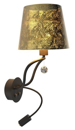 WANDLAMPE WANDLAMPE CANDELLUX APETI SARIA LED+8W LED SCHWARZ GOLD