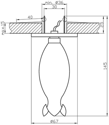 Plafonnier Candellux décoratif fixe blanc G4 2299917