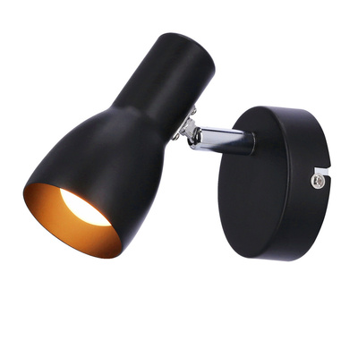 Lampa ścienna kinkiet 1X40W E14 czarny matowy PICARDO 91-50618